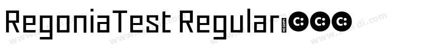 RegoniaTest Regular字体转换